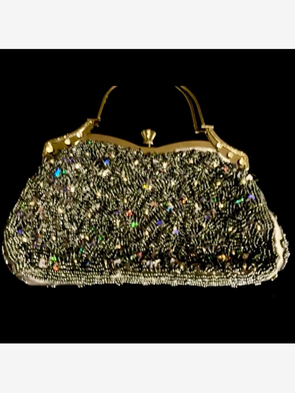 New Stunning Beaded Evening Clutch Handbag